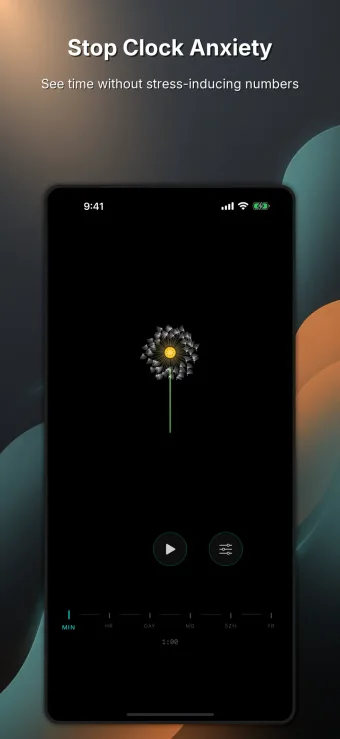 App Store screenshot Floyd generated for Tempo — "Stop Clock Anxiety"