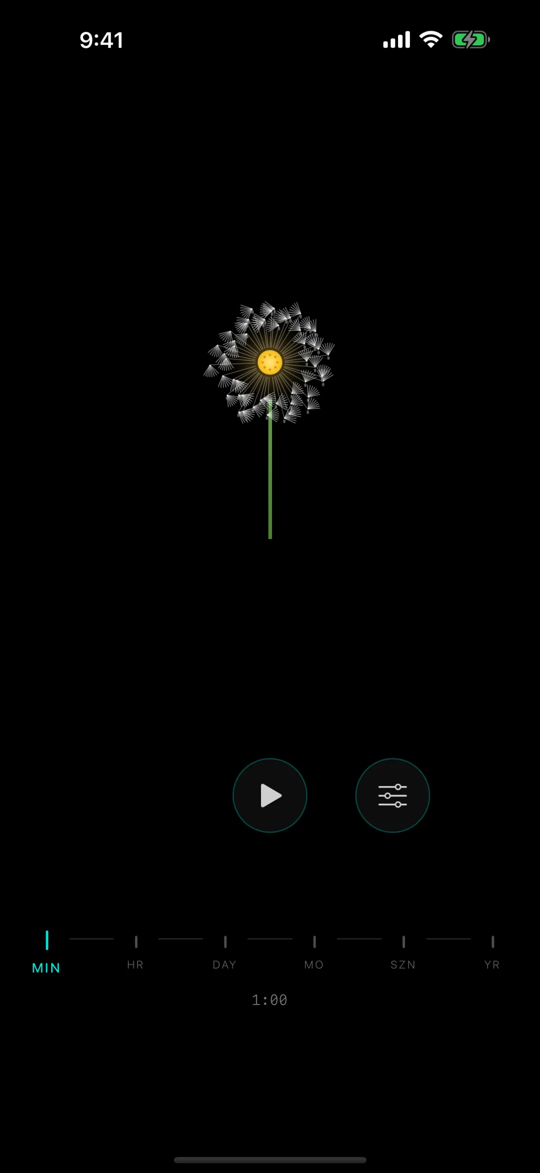 Tempo: Visual Countdown Timer — raw app screen before Floyd